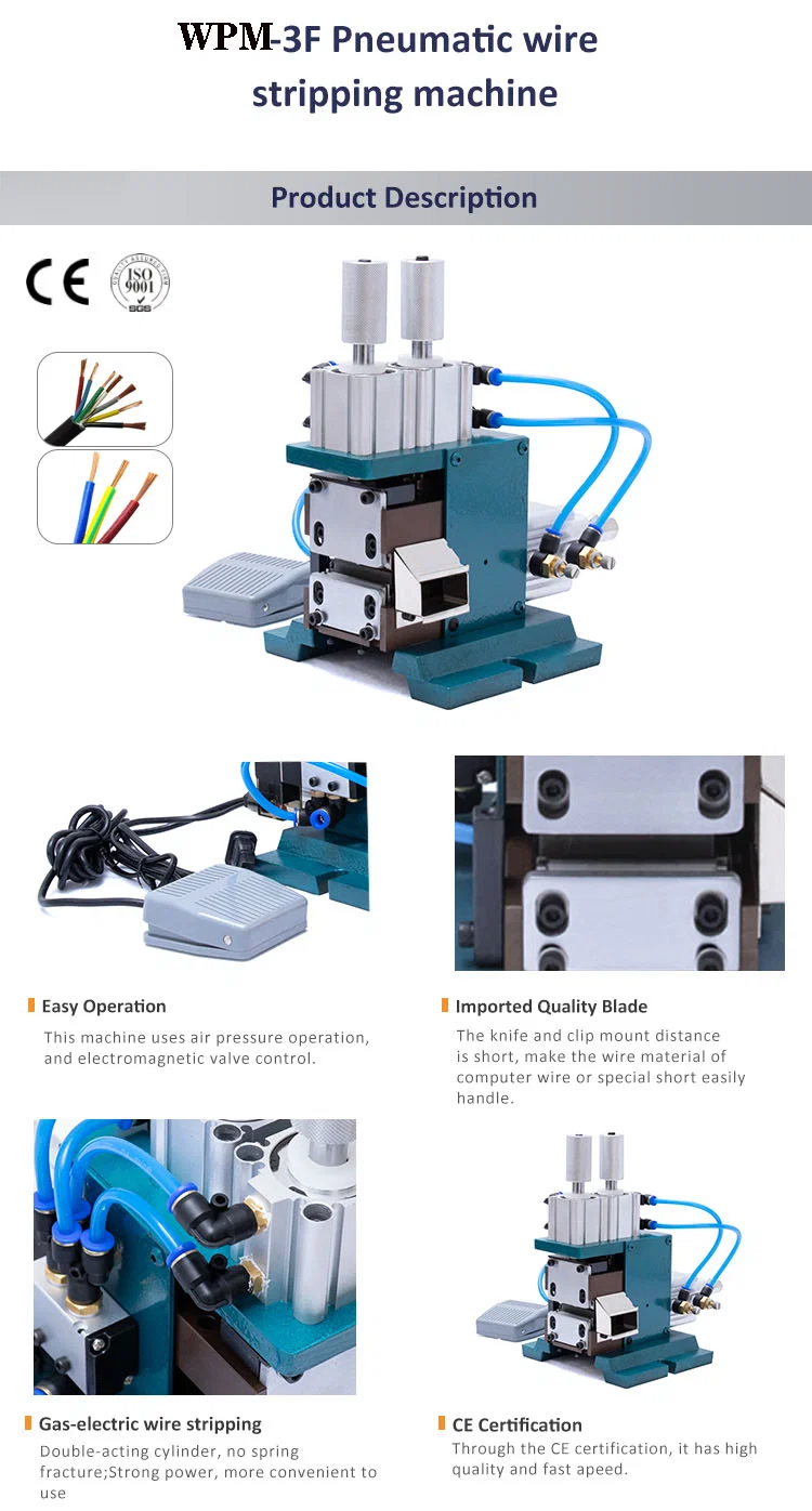 Pneumatic Wire Stripping Machine Pneumatische Abisoliermaschine