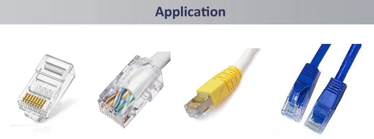 عينة من آلة العقص كبل RJ45 Lan ، آلة محطة ضغط الرأس الكريستالي ، آلة العقص الطرفية لسلك الهاتف