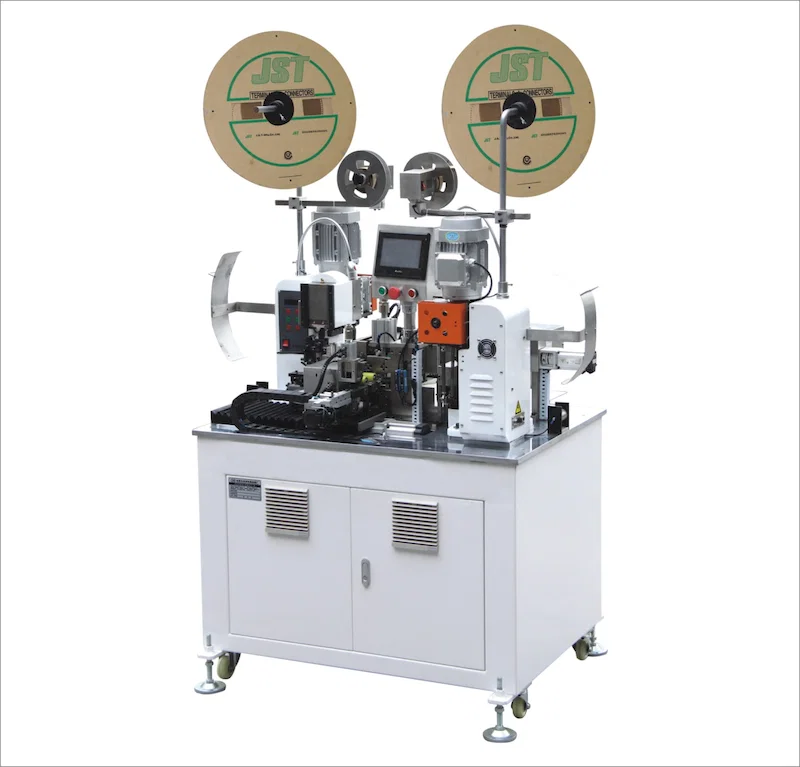 Flat Cable Crimping Machine, Ribbon Cable Crimping Machine, Double Head Ribbon Cable Crimping Machine Máquina prensadora de cable plano, máquina prensadora de cable plano, máquina prensadora de cable plano de doble cabezal