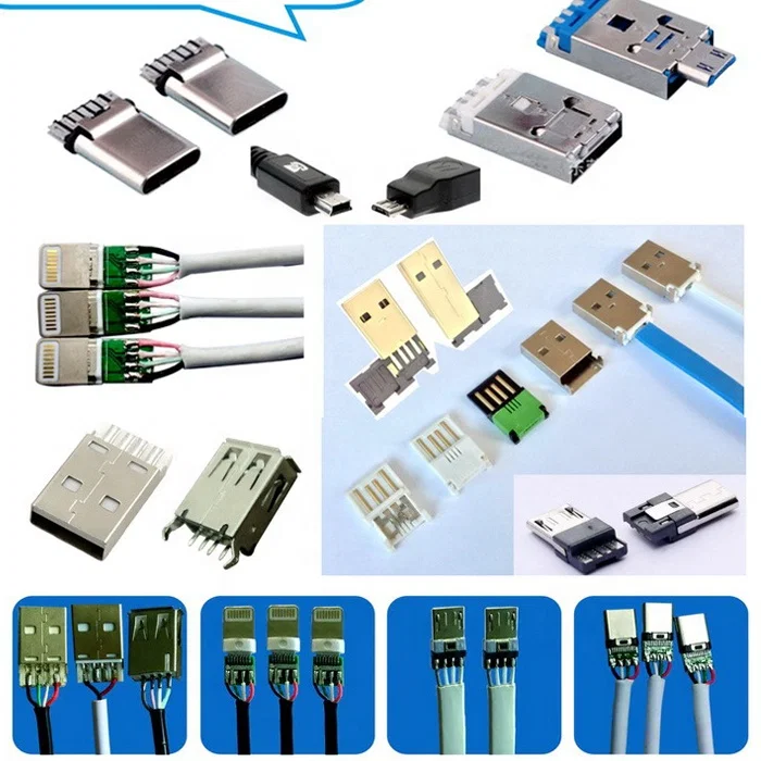 آلة لحام الكابلات الكهربائية لموصل USB شبه الأوتوماتيكية ، آلة تصنيع أسلاك USB ، آلة لحام TinPcb / led / الروبوت