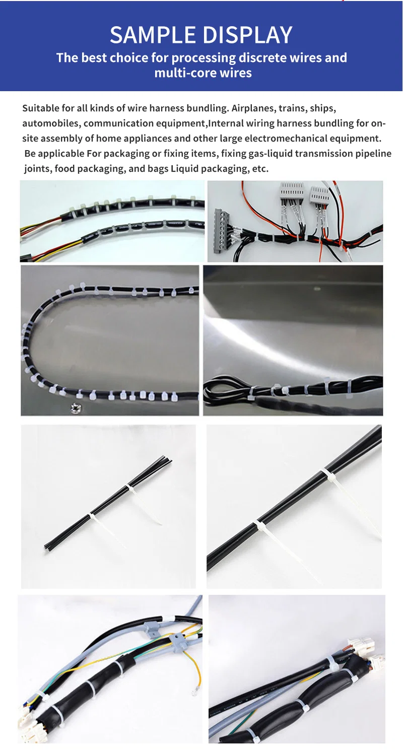 sample display of Cable Ties Machine, Twist Cable Machine, Cable Twisted Ties machine sample display of Cable Ties Machine, Twist Cable Machine, Cable Twisted Ties machine