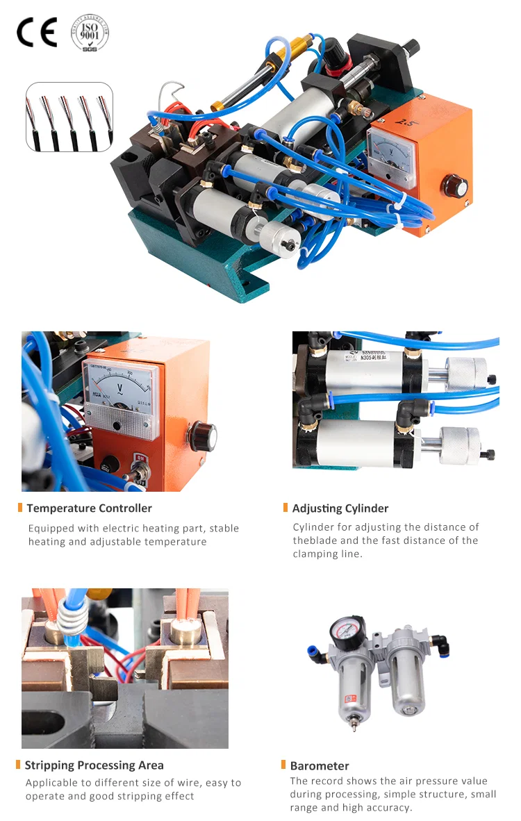 Braided Wire Stripping Machine, Wire Stripper, Hot Cable Peeling Machine آلة تجريد الأسلاك المضفرة ، متجرد الأسلاك ، آلة تقشير الكابلات الساخنة