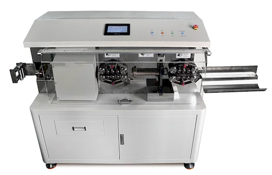 Automatický stroj na řezání a odizolování koaxiálních kabelů WPM-9935