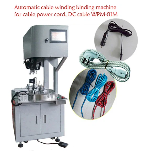 Automatic Power Cord and DC Cable Winding Machine WPM-81-M with Video Guide