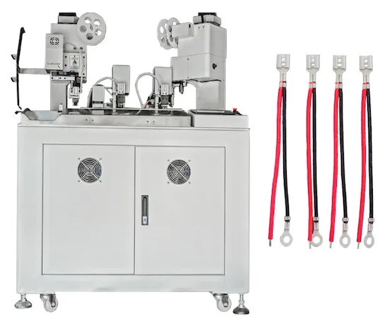 เครื่องจีบสายไฟอัตโนมัติ 2 สาย 3 ด้าน WPM-038F
