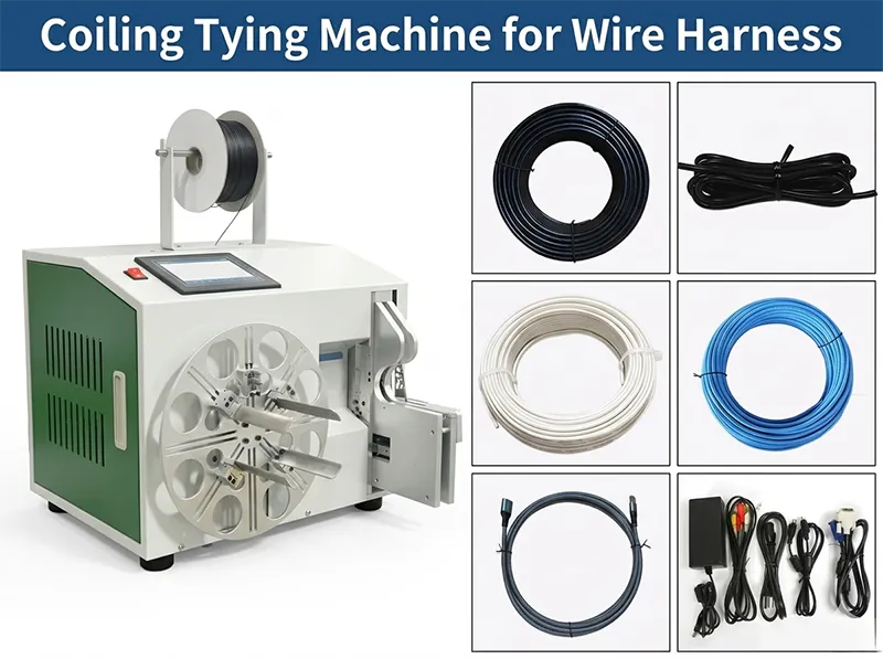 Automatic Cable Coiling and Tying Machine WPM-212-L