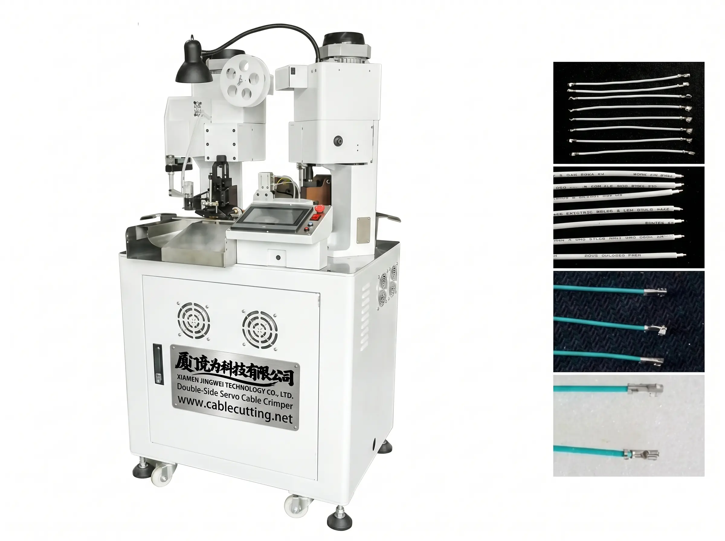 Beidseitige Servo-Kabelcrimpmaschine – AWG10-28, 3800-4500 Stück/h