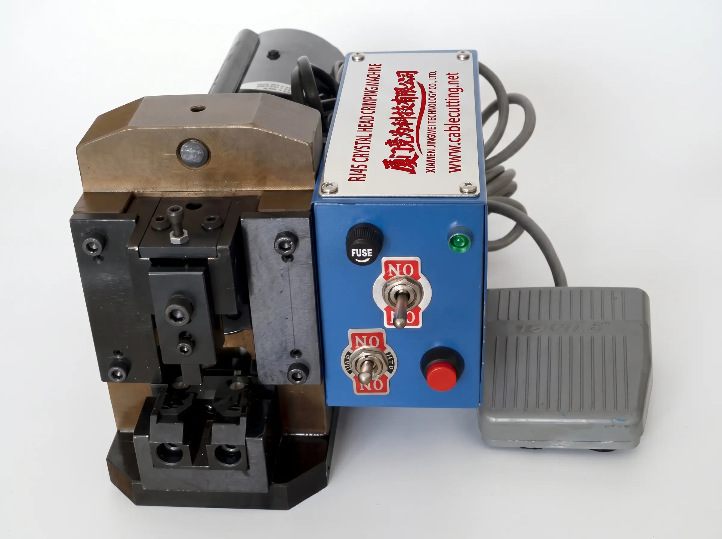RJ45クリスタルヘッド圧着機 静音・高精度 WPM-PC