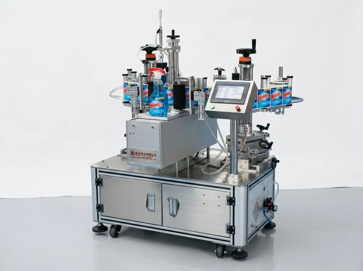 Halbautomatische doppelseitige Roll-Etikettiermaschine JW-T-102